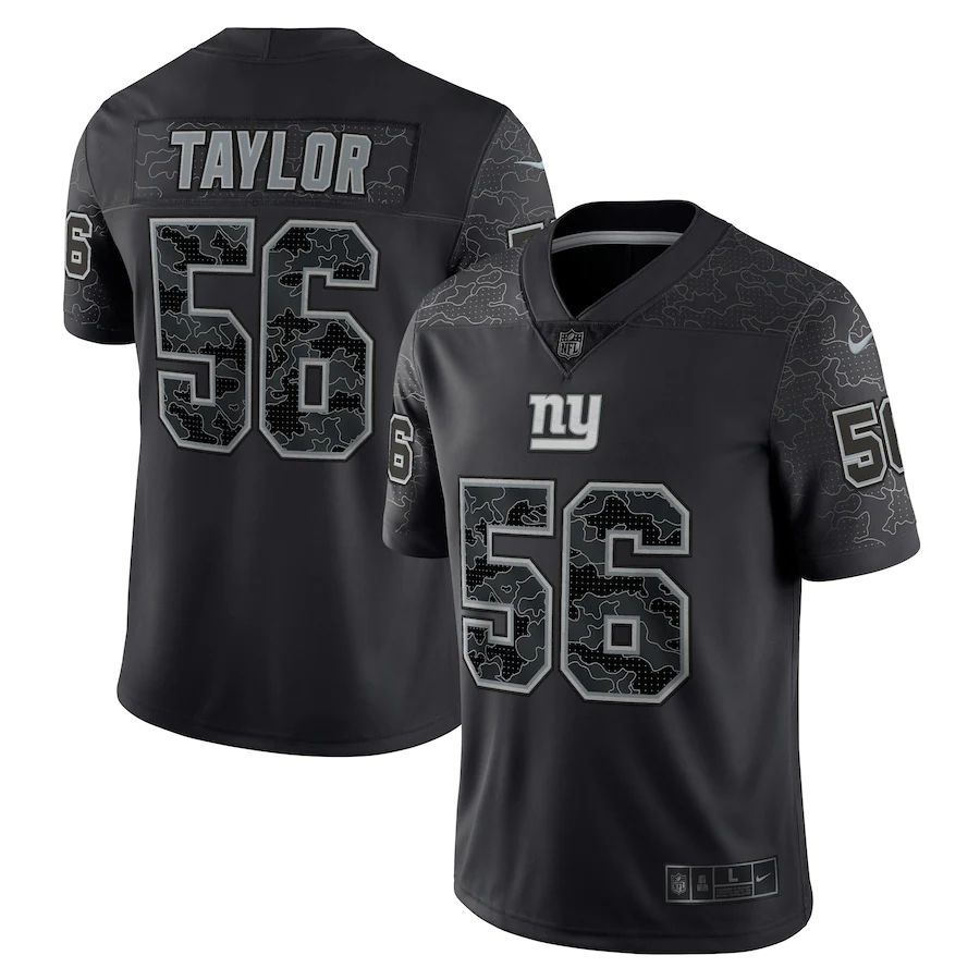 Men New York Giants #56 Lawrence Taylor Nike Black Retired Player RFLCTV Limited NFL Jersey->new york giants->NFL Jersey